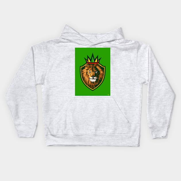 REGGAE LION Kids Hoodie by MIAMIKAOS